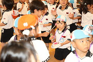 E組さんと一緒に鼓隊楽しかったね🎵　こあら