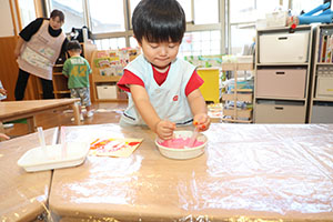 きのこの制作　ぺんぎん