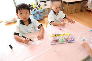 お散歩バッグの制作　りす