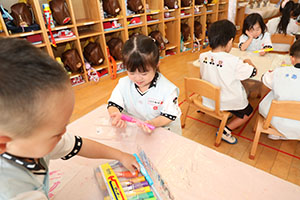 お散歩バッグの制作　りす