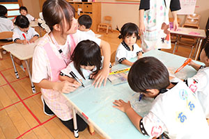 お散歩バッグの制作　りす