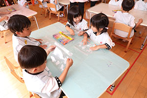お散歩バッグの制作　りす