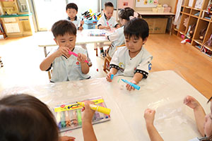 お散歩バッグの制作　りす