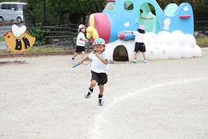 リレーにチャレンジ！　ひまわり・さくら