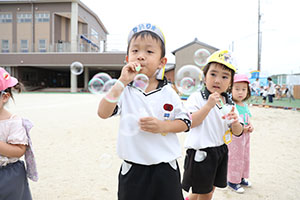 シャボン玉　綺麗だったね　ぱんだ