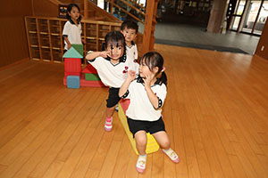 ブロックで遊びました　うさぎ