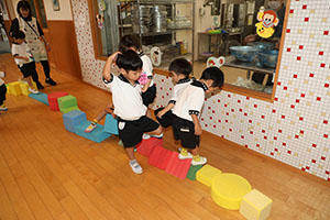 ブロックで遊びました　うさぎ