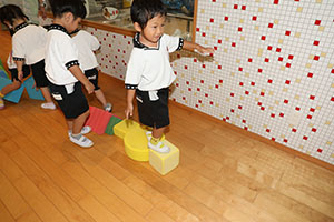 ブロックで遊びました　うさぎ