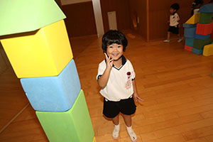 ブロックで遊びました　うさぎ