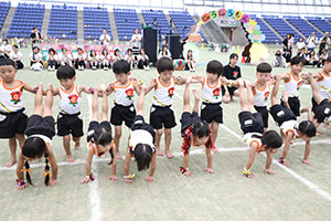 エンゼル運動会８　　　組体操　年長