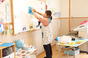 お月見の制作　さくら