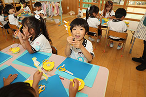 お月見の制作　さくら