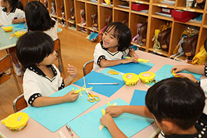 お月見の制作　さくら