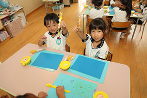 お月見の制作　さくら