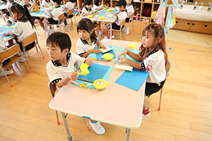 お月見の制作　さくら