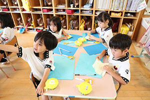 お月見の制作　さくら