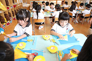 お月見の制作　さくら