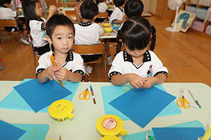 お月見の制作　さくら