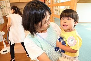 太鼓楽しかったね　お給食の様子　ひよこ