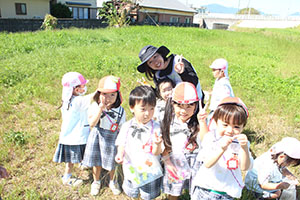 お散歩へでかけました　うさぎ・りす
