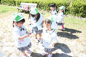 お散歩へでかけました　ことり・すみれ