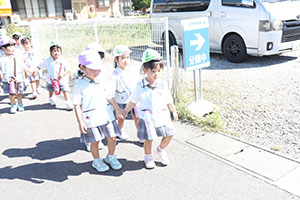 お散歩へでかけました　ことり・すみれ