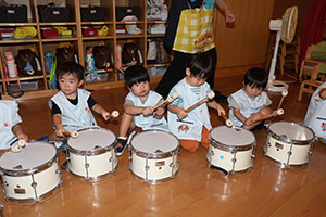 太鼓楽しかったね　あひる