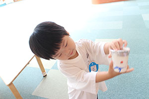 制作活動の様子　あひる・ぺんぎん