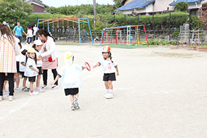 バルーンとリレーに挑戦　ぱんだ・E