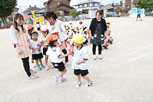 バルーンとリレーに挑戦　ぱんだ・E