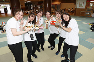 エンゼルドームでお弁当🎵　 　年少