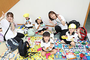 エンゼルドームでお弁当🎵　 　年少