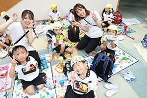 エンゼルドームでお弁当🎵　 　年少