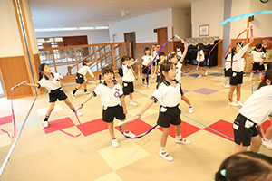 リズムフェスティバルのチームで遊びました　年長　NO．2