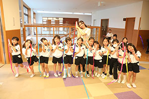 リズムフェスティバルのチームで遊びました　年長　NO．2