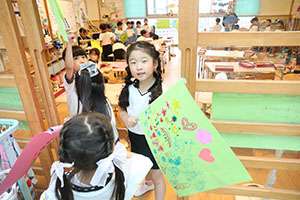 リズムフェスティバルのチームで遊びました　年長　NO．2