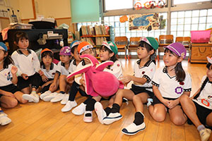 リズムフェスティバルのチームで遊びました　年長　NO．2