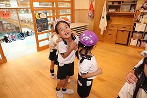 リズムフェスティバルのチームで遊びました　年長　NO．2