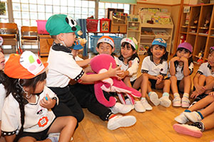 リズムフェスティバルのチームで遊びました　年長　NO．2