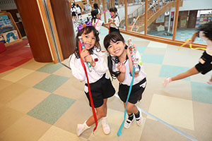 リズムフェスティバルのチームで遊びました　年長　NO．2