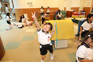 リズムフェスティバルのチームで遊びました　年長　NO．2