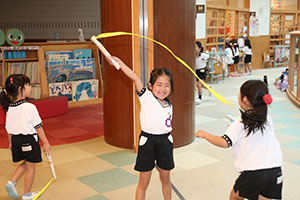 リズムフェスティバルのチームで遊びました　年長　NO．2