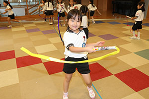 リズムフェスティバルのチームで遊びました　年長　NO．2