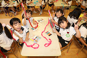 リズムフェスティバルのチームで遊びました　年長　NO．1