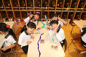 リズムフェスティバルのチームで遊びました　年長　NO．1