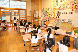 リズムフェスティバルのチームで遊びました　年長　NO．1