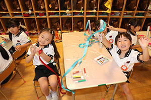 リズムフェスティバルのチームで遊びました　年長　NO．1