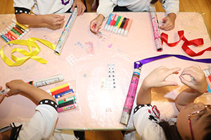 リズムフェスティバルのチームで遊びました　年長　NO．1