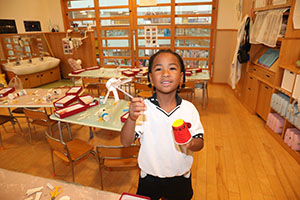 リズムフェスティバルのチームで遊びました　年長　NO．1