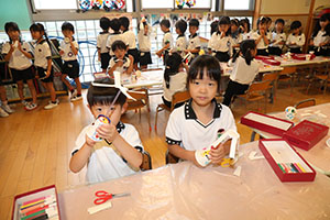 リズムフェスティバルのチームで遊びました　年長　NO．1